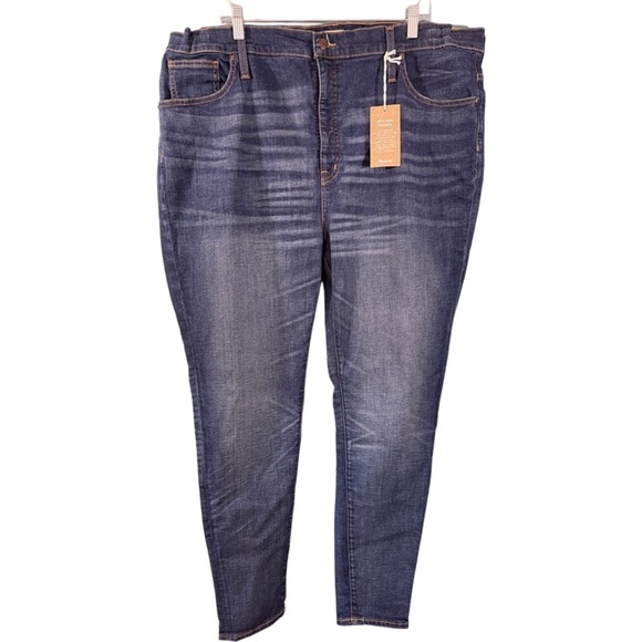 Madewell Jeans Size 36 High Rise Skinny Jeans Medium Wash - Picture 2 of 9